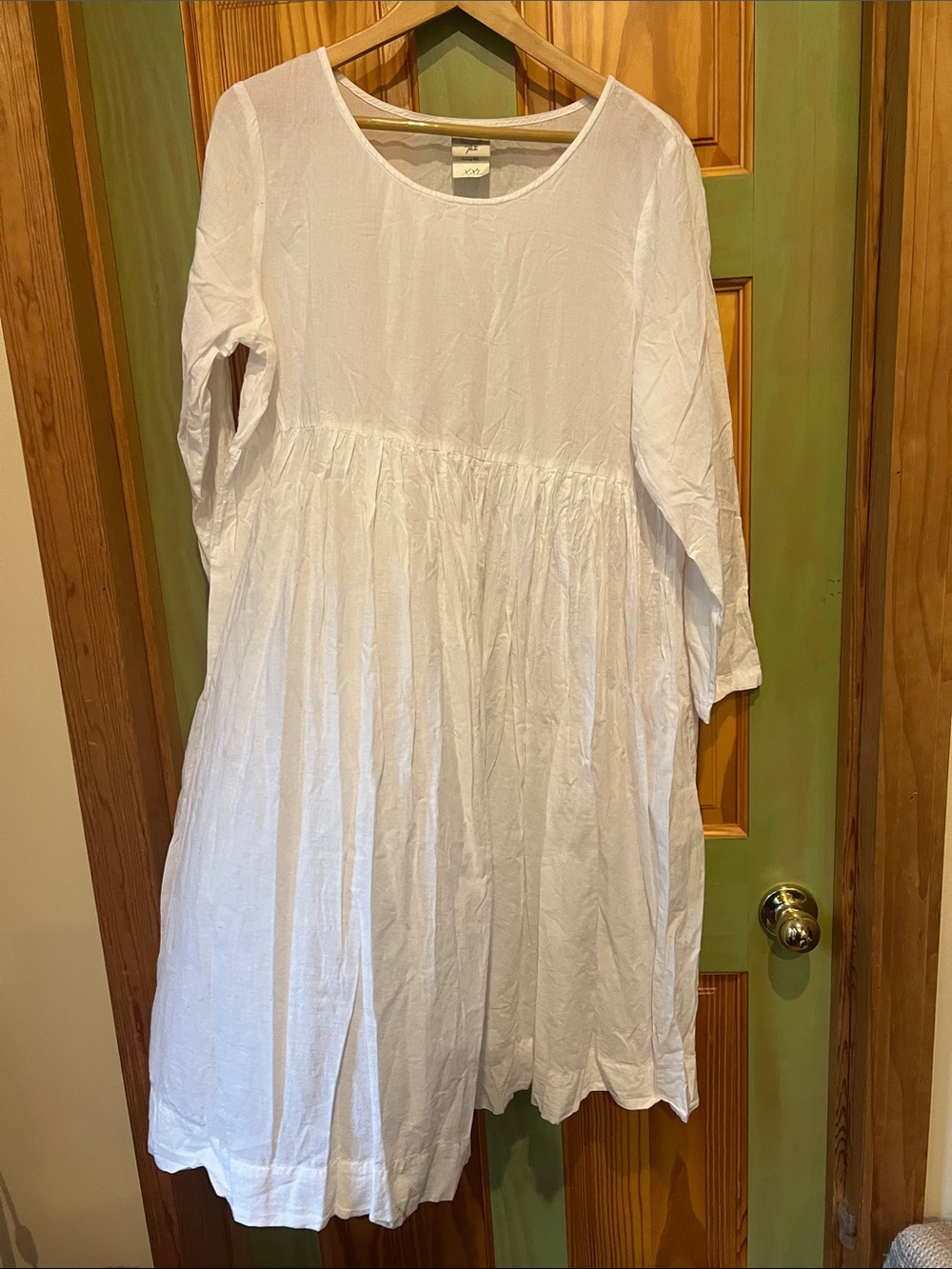 Son de Flor White Long-Sleeve Cotton Petticoat